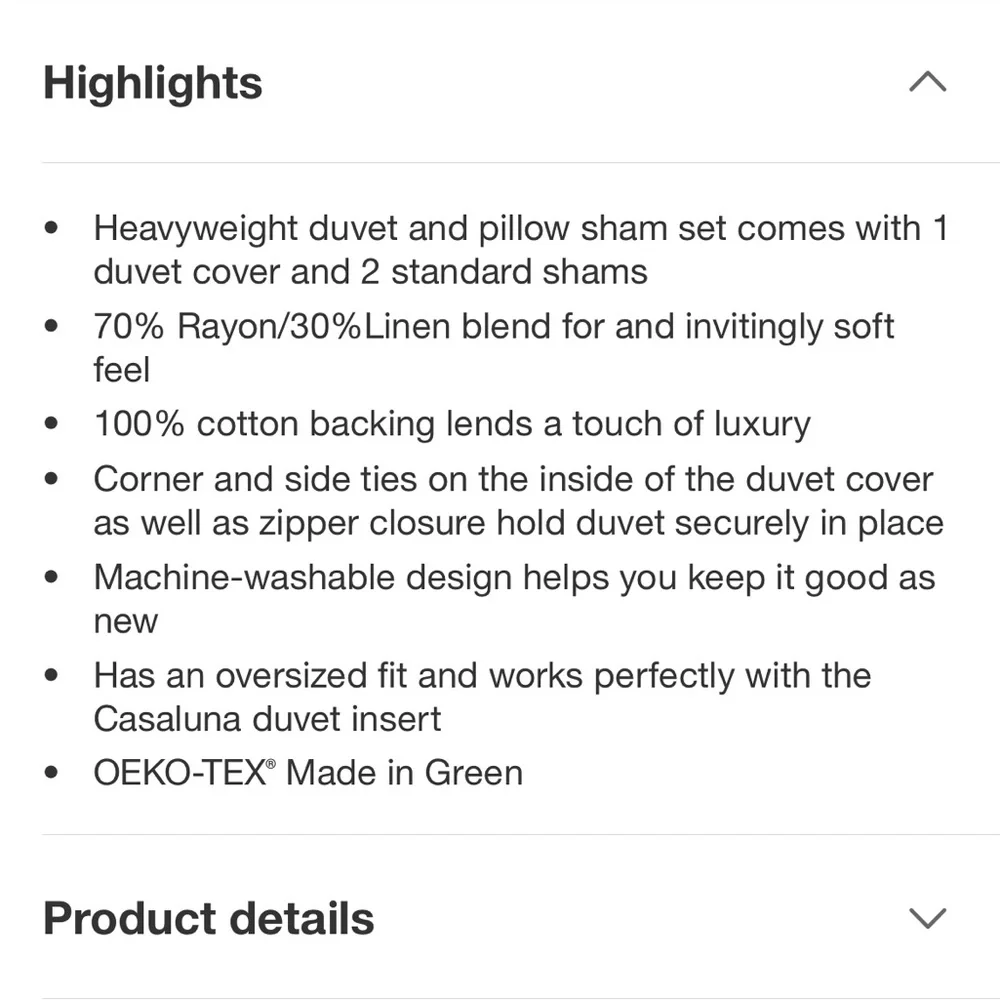 Casaluna F/Q Heavyweight Rose Linen Blend Duvet Cover Set